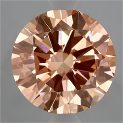 Picture of Lab Grown Diamond 2.99 Carats, Round with Excellent Cut, Fancy Vivid Pink Color, VVS2 Clarity and Certified by IGI