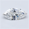 Natural Diamond 2.09 Carats, Marquise with  Cut, D Color, VVS2 Clarity and Certified by GIA