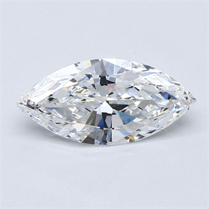 Picture of Natural Diamond 2.09 Carats, Marquise with  Cut, D Color, VVS2 Clarity and Certified by GIA