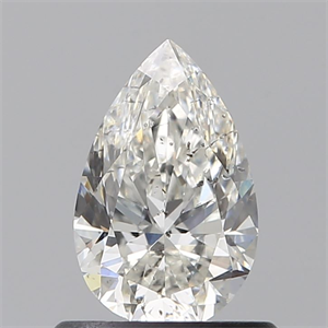 Picture of Natural Diamond 0.70 Carats, Pear with  Cut, I Color, SI2 Clarity and Certified by GIA