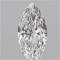 Natural Diamond 0.13 Carats, Marquise with  Cut, F Color, I1 Clarity and Certified by IGI