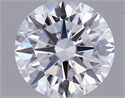 Lab Grown Diamond 1.08 Carats, Round with Excellent Cut, D Color, VVS2 Clarity and Certified by IGI