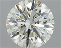 Natural Diamond 1.45 Carats, Round with Excellent Cut, K Color, SI1 Clarity and Certified by IGI