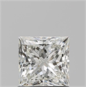 Natural Diamond 1.01 Carats, Princess with  Cut, J Color, VVS2 Clarity and Certified by GIA