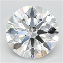 Lab Grown Diamond 2.66 Carats, Round with Ideal Cut, D Color, IF Clarity and Certified by IGI