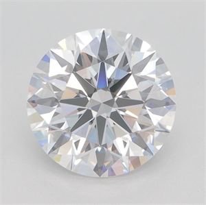 Picture of Lab Grown Diamond 3.09 Carats, Round with Excellent Cut, D Color, VVS1 Clarity and Certified by GIA