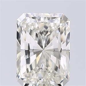 Picture of Natural Diamond 2.51 Carats, Radiant with  Cut, J Color, VS2 Clarity and Certified by GIA