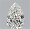 Natural Diamond 0.70 Carats, Pear with  Cut, H Color, VVS1 Clarity and Certified by GIA