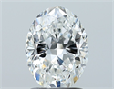 Natural Diamond 1.50 Carats, Oval with  Cut, E Color, SI1 Clarity and Certified by GIA