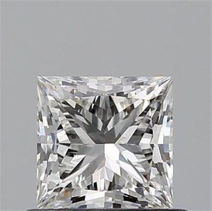 Picture of Natural Diamond 0.61 Carats, Princess with  Cut, H Color, SI1 Clarity and Certified by GIA