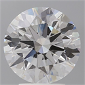 Lab Grown Diamond 3.54 Carats, Round with Ideal Cut, E Color, VVS2 Clarity and Certified by IGI