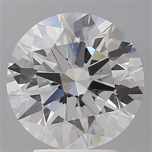 Picture of Lab Grown Diamond 3.54 Carats, Round with Ideal Cut, E Color, VVS2 Clarity and Certified by IGI