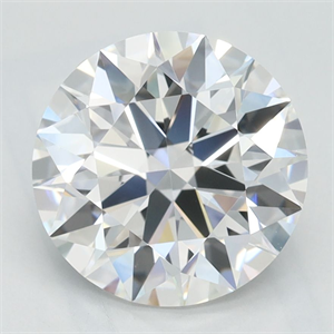 Picture of Lab Grown Diamond 2.41 Carats, Round with Excellent Cut, D Color, VVS1 Clarity and Certified by GIA