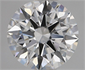 Lab Grown Diamond 1.52 Carats, Round with Ideal Cut, D Color, VVS2 Clarity and Certified by IGI