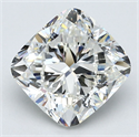 Natural Diamond 3.50 Carats, Cushion with  Cut, H Color, VVS2 Clarity and Certified by GIA