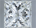 Natural Diamond 3.02 Carats, Princess with  Cut, I Color, VVS2 Clarity and Certified by IGI