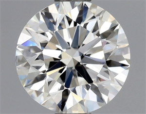 Picture of Natural Diamond 0.90 Carats, Round with Excellent Cut, I Color, VVS2 Clarity and Certified by GIA