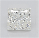 Natural Diamond 1.01 Carats, Princess with  Cut, J Color, VS1 Clarity and Certified by GIA