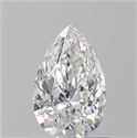 Diamante Natural 0.90 quilates, De pera , Color E, claridad SI1 y certificado GIA