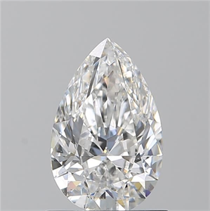 Foto Diamante Natural 0.90 quilates, De pera , Color E, claridad SI1 y certificado GIA de