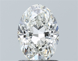 Picture of Natural Diamond 1.01 Carats, Oval with  Cut, H Color, IF Clarity and Certified by GIA