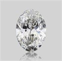 Natural Diamond 0.50 Carats, Oval with  Cut, G Color, VS2 Clarity and Certified by GIA