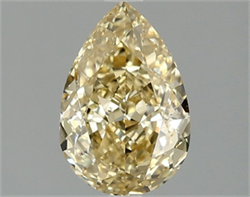 Picture of Lab Grown Diamond 1.59 Carats, Pear with  Cut, Fancy Intense Yellow Color, VS1 Clarity and Certified by IGI