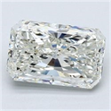 Natural Diamond 1.51 Carats, Radiant with  Cut, I Color, SI1 Clarity and Certified by GIA
