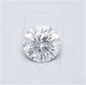 Natural Diamond 0.41 Carats, Round with Excellent Cut, G Color, I1 Clarity and Certified by GIA