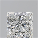 Natural Diamond 0.90 Carats, Princess with  Cut, I Color, VS1 Clarity and Certified by GIA