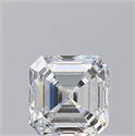 Natural Diamond 1.03 Carats, Asscher with  Cut, E Color, VS1 Clarity and Certified by GIA
