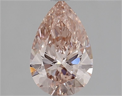 Picture of Lab Grown Diamond 1.23 Carats, Pear with  Cut, Fancy Intense Pink Color, VS1 Clarity and Certified by IGI