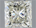 Natural Diamond 1.71 Carats, Princess with  Cut, L Color, VS2 Clarity and Certified by GIA