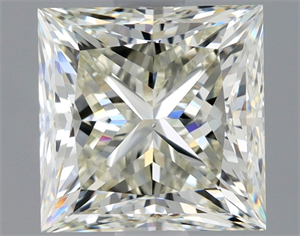 Picture of Natural Diamond 1.71 Carats, Princess with  Cut, L Color, VS2 Clarity and Certified by GIA