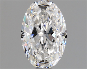 Picture of Natural Diamond 0.90 Carats, Oval with  Cut, D Color, SI2 Clarity and Certified by GIA