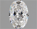 Natural Diamond 0.90 Carats, Oval with  Cut, D Color, SI2 Clarity and Certified by GIA