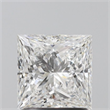 Natural Diamond 1.50 Carats, Princess with  Cut, E Color, VS1 Clarity and Certified by GIA