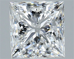 Picture of Natural Diamond 3.01 Carats, Princess with  Cut, E Color, VS2 Clarity and Certified by GIA