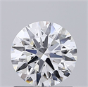 Lab Grown Diamond 1.05 Carats, Round with Ideal Cut, D Color, VVS1 Clarity and Certified by IGI