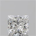 Natural Diamond 1.01 Carats, Princess with  Cut, H Color, VVS2 Clarity and Certified by GIA