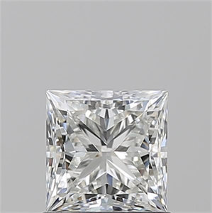 Picture of Natural Diamond 1.01 Carats, Princess with  Cut, H Color, VVS2 Clarity and Certified by GIA