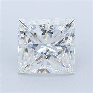 Foto Diamante Natural 3.75 quilates, Princesa , Color G, claridad VS2 y certificado GIA de