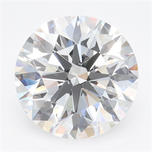 Picture of Lab Grown Diamond 3.50 Carats, Round with Ideal Cut, D Color, IF Clarity and Certified by IGI