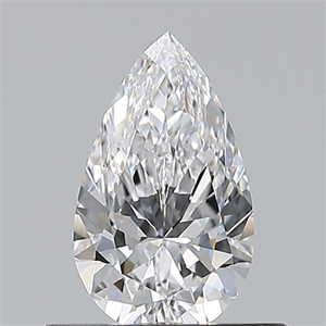 Picture of Natural Diamond 0.50 Carats, Pear with  Cut, D Color, VVS2 Clarity and Certified by GIA