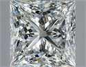 Natural Diamond 2.81 Carats, Princess with  Cut, J Color, VVS1 Clarity and Certified by GIA