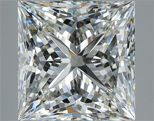 Picture of Natural Diamond 2.81 Carats, Princess with  Cut, J Color, VVS1 Clarity and Certified by GIA