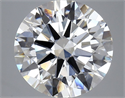 Lab Grown Diamond 5.05 Carats, Round with Ideal Cut, F Color, VS1 Clarity and Certified by IGI