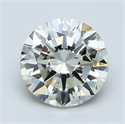 Diamante Natural 1.50 quilates, Redondo , Color L, claridad SI1 y certificado GIA