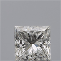 Natural Diamond 0.50 Carats, Princess with  Cut, G Color, VVS1 Clarity and Certified by IGI