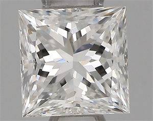 Picture of Natural Diamond 0.33 Carats, Princess with  Cut, G Color, VS1 Clarity and Certified by IGI